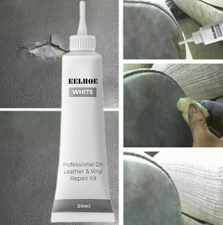 Crema lichida pentru repararea pielii si vinilului, instrument de restaurare pentru scaune auto si canapele, 20 ml