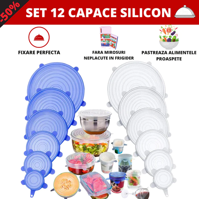 SET 12 CAPACE SILICON 2+1