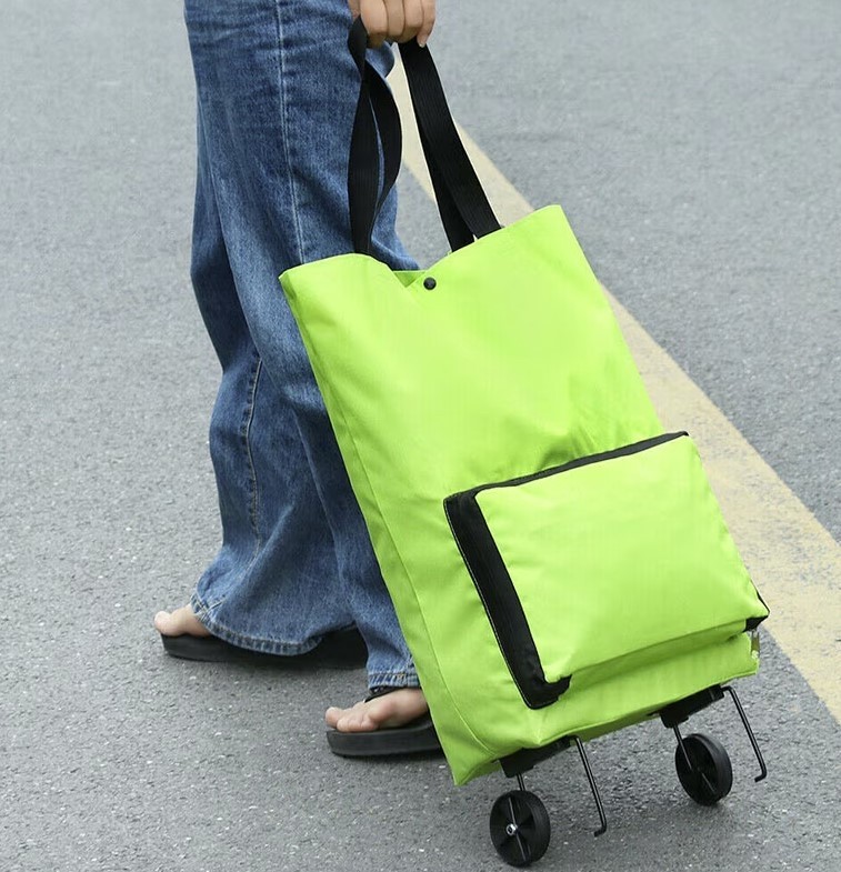 Carucior de cumparaturi pliabil cu roti