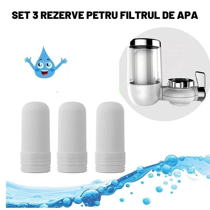 SET 3 REZERVE PENTRU FILTRUL DE APA
