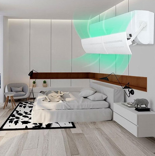 DEFLECTOR PENTRU AERUL CONDITIONAT, PROTEJEAZA IMPOTRIVA FLUXUL DE AER RECE