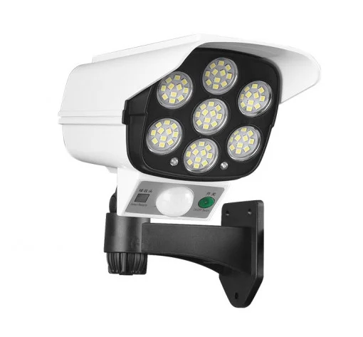 Camera falsa de securitate 2 in 1 cu proiector solar si senzor de miscare