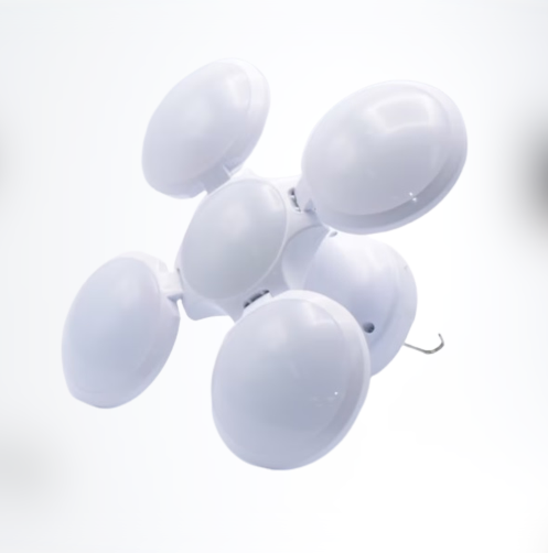 Lampa solara cu acumulator, 4 brate rabatabile si 5 trepte de iluminat