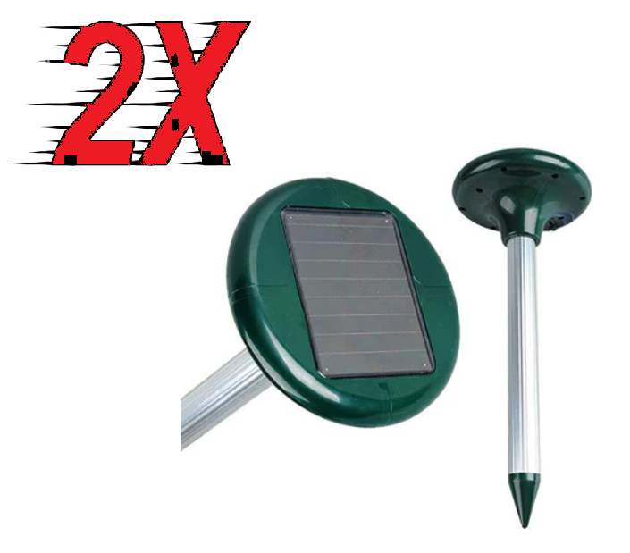 Set 2 Aparat cu incarcare solara pentru alungat cartite -Dispozitiv ultrasonic