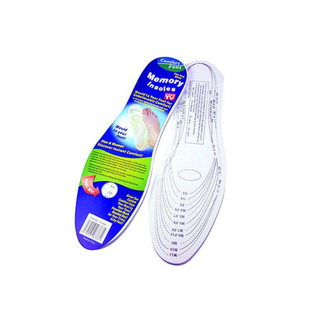 Set 2 branturi pentru incaltaminte, cu spuma cu memorie, marime ajustabila Memory Insoles