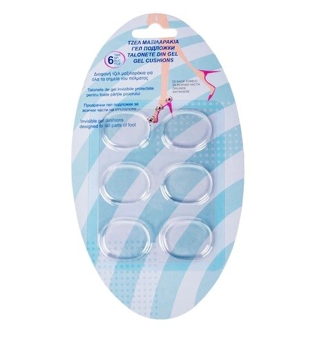 Set 6 talonete din gel transparente proiectate pentru toate zonele piciorului