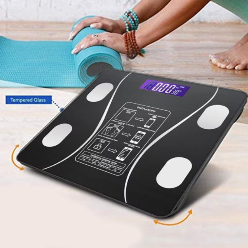 1+1 Cantar corporal cu ecran digital inteligent si aplicatie Smart WeightPRO