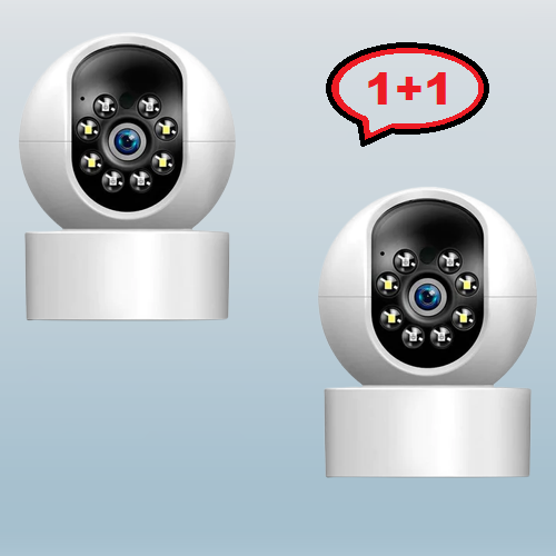 1+1 Monitor Video Bebe, WIFI, Hd, cu Senzor de Miscare si Aplicatie Telefon
