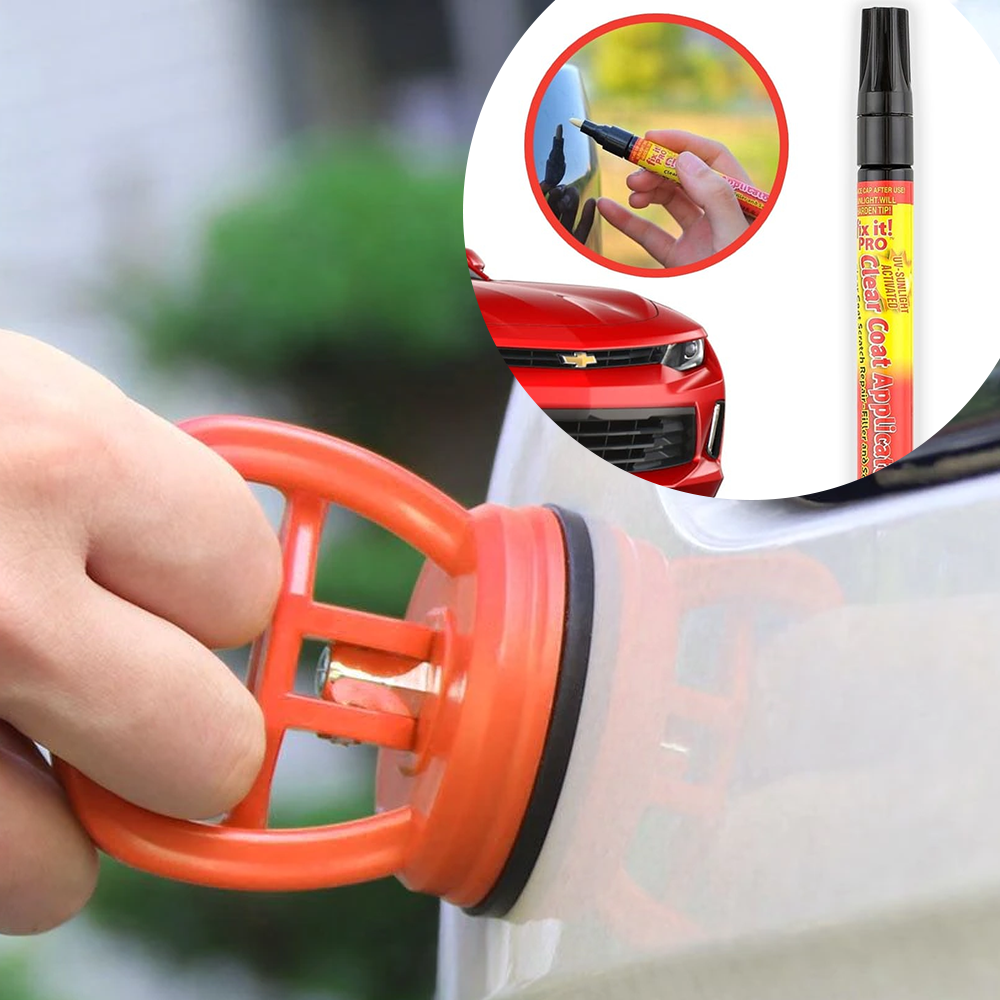 Ventuza pentru indoiturile auto + CADOU Solutie indepartare zgarieturi