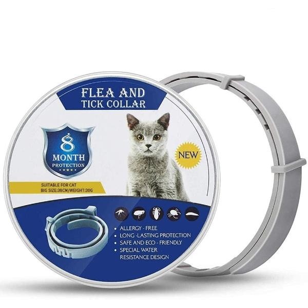 Set X2 Zgarda antiparazitara, pentru purici si capuse, protectie pana la 6 luni pentru animale (caini si pisici)