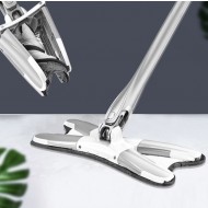 Mop uz casnic, Plastic ABS/Microfibra, Alb/Gri