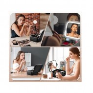Geanta cosmetica cu oglinda inclusa, detasabila, multiple compartimente