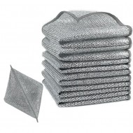 Set 10 lavete duble abrazive, 25x25, multifuncționale, reutilizabile, care nu zgârie, pentru grăsime, arsuri și legume