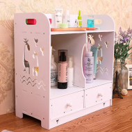 RAFT ORGANIZATOR DEPOZITARE PRODUSE COSMETICE MODEL PVC 35 x 18 cm